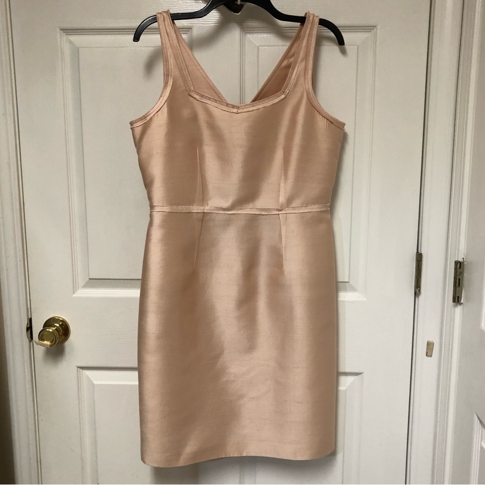 Talbots Peach Sheath Cocktail Dress